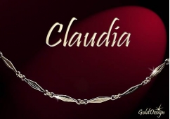 Claudia - náramek zlacený